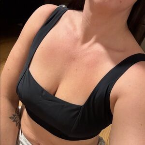 Old Navy Black Women's Swim Top